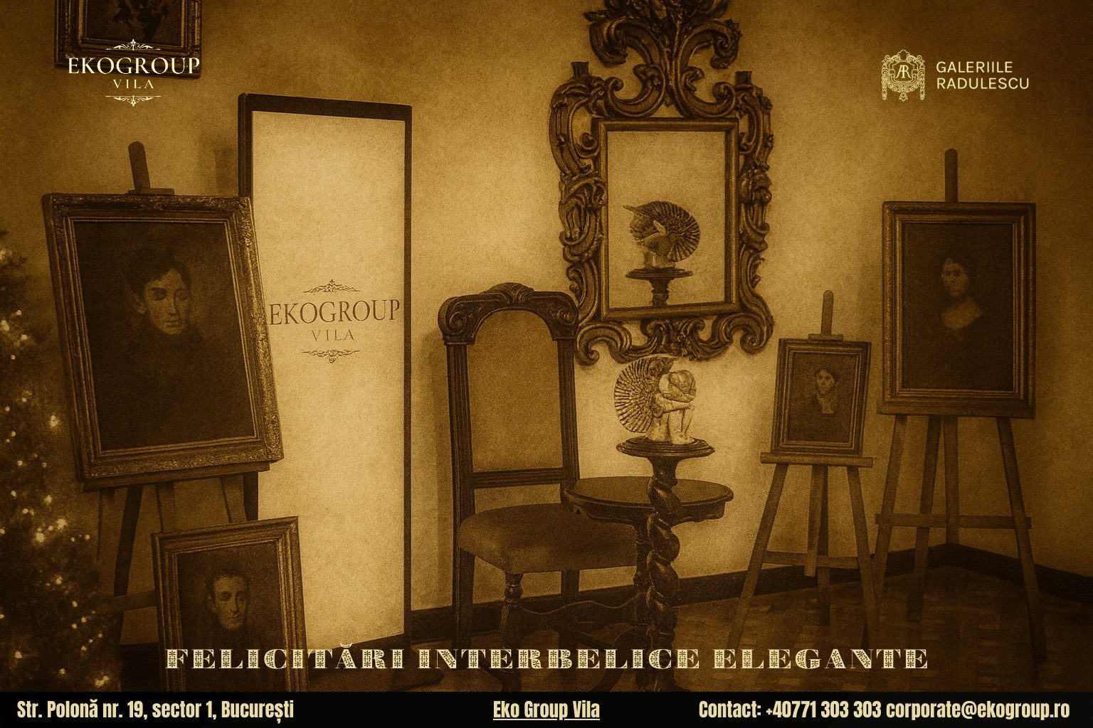 Urări de Crăciun inspirate din perioada interbelică în cadrul Crăciunului anilor ’30 găzduit de Eko Group Vila